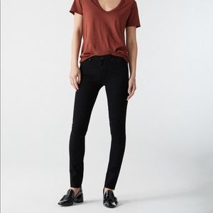 AG Adriano Goldschmied cigarette black jeans